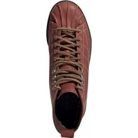 Зимние кроссовки Adidas Superstar высокие коричневые